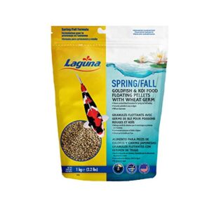 laguna spring & fall floating food with wheat germ, 2.2 lb