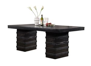 kings brand furniture bierce table, black