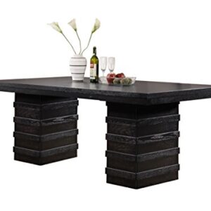 Kings Brand Furniture Bierce Table, Black