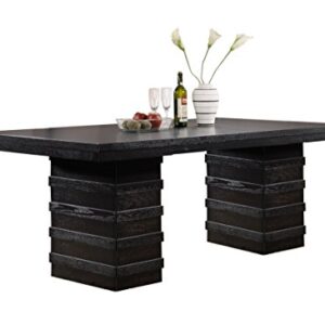 Kings Brand Furniture Bierce Table, Black