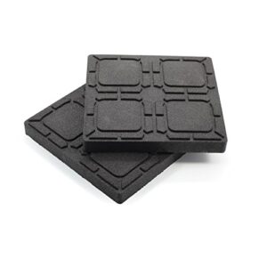 camco camper/rv leveling block flex pad | features flexible non-slip design & crafted of uv-resistant weatherproof recycled material | great for gravel, tree roots, and uneven surfaces | 2-pk (44600)