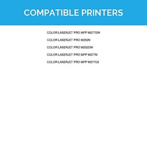 LD Compatible Toner Cartridge Replacement for HP 201X CF401X High Yield (Cyan)