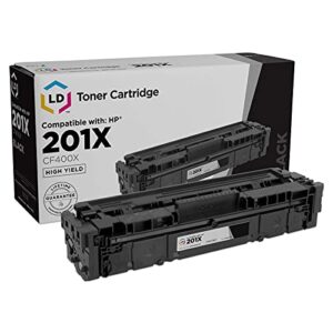 ld compatible toner cartridge replacement for hp 201x cf400x high yield (black)