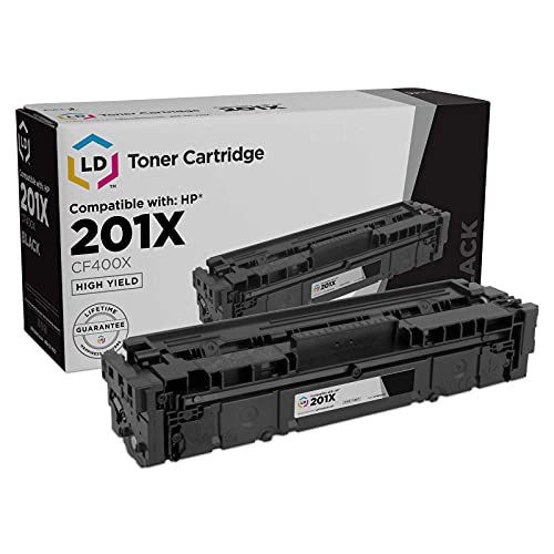 LD Compatible Toner Cartridge Replacement for HP 201X CF400X High Yield (Black)