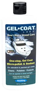 gel coat labs one-step gel coat micro-polish & sealant, 16 fl. oz.