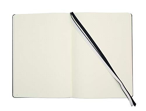 LEUCHTTURM1917 - Official Bullet Journal - Medium A5 - Hardcover Dotted Notebook (Black) - 240 Numbered Pages