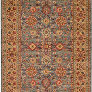 Unique Loom Edinburgh Collection Classic Oriental Traditional French Cottage Inspired Intricate Design Area Rug (6' 0 x 9' 0 Rectangular, Light Blue/ Beige)