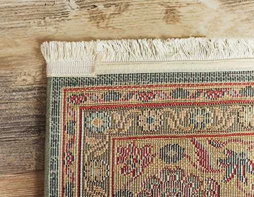 Unique Loom Edinburgh Collection Classic Oriental Traditional French Cottage Inspired Intricate Design Area Rug (6' 0 x 9' 0 Rectangular, Light Blue/ Beige)