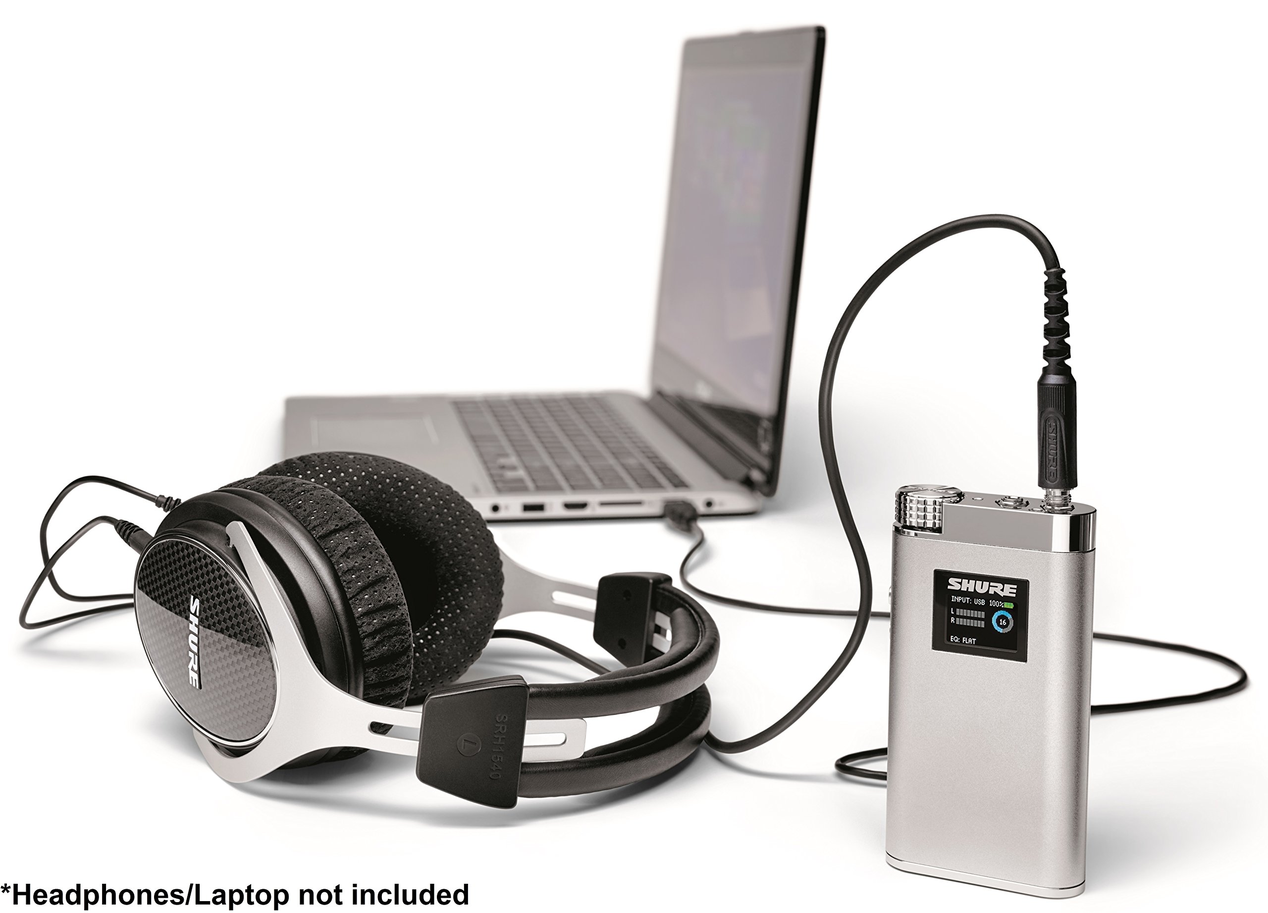 Shure SHA900 Portable Listening Amplifier, Enhanced Audio Control with DAC Conversion for use In-Line between Digital Audio Sources and Headphones or Earphones, includes 4-Band Parametric EQ