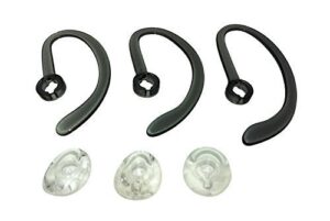 plantronics ear buds, spare kit earloops buds for plantronics wh500 cs540 w440 savi w740 - includes: 3 earloop & 3 eartips - satisfaction guarantee (spare kit 1 pack)