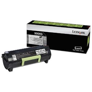 lexmark 50f0x0g (500xg) extra high-yield toner cartridge, black - in retail packaging