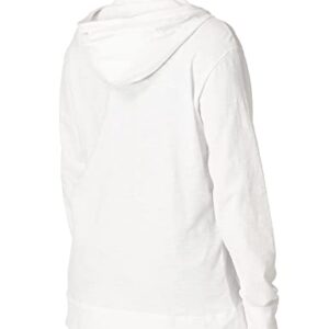 Hanes womens Slub Jersey fashion hoodies, White, X-Large US