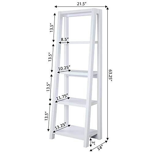 Convenience Concepts Newport Lilly Bookcase, White