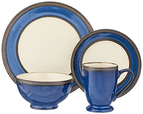 Pfaltzgraff Everyday Catalina Cobalt 16-Piece Dinnerware Set, Service for 4