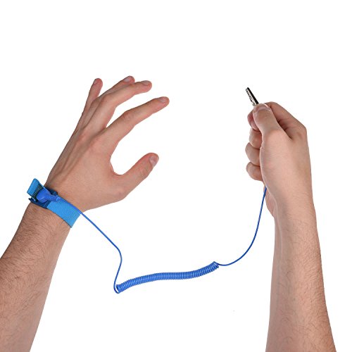 Anti Static Wrist Straps - 3 Pack - Reusable Anti-Static Wrist Straps equipped with Grounding Wire and Alligator Clip - Enables you to Ground Yourself while working on Sensitive Electronics