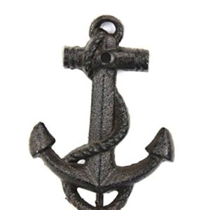 Cast Iron Anchor Hook 7 Inch - Anchor Decoration - Nautical Wall Hook