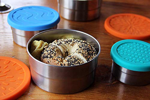 Ecolunchbox Seal Cup Trio 3-Piece Nesting Stainless Steel Leak-Proof Food Storage Containers