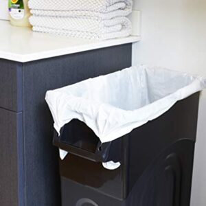 United Solutions Highboy Waste Container, Space Saving Profile & Easy Bag Removal for Indoor or Outdoor use, Black (TI0032)