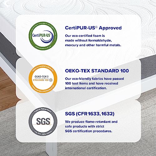 Olee Sleep 10 inch Aquarius Memory Foam Mattress - King, Plush