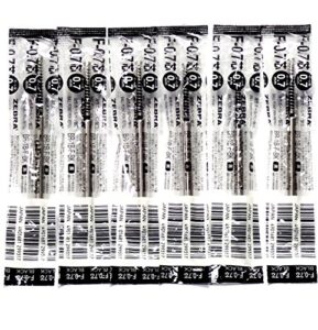 zebra f-0.7 black ink refill (br-1b-f-bk), for nuspiral cc 0.7mm ballpoint pen (ba51), × 6 pack/total 6 pcs (japan import)
