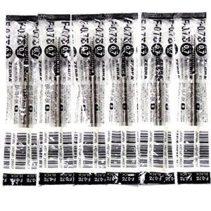 Zebra F-0.7 Black Ink Refill (BR-1B-F-BK), for NuSpiral CC 0.7mm Ballpoint Pen (BA51), × 6 Pack/Total 6 pcs (Japan Import)