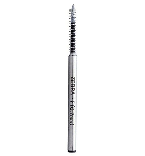 Zebra F-0.7 Black Ink Refill (BR-1B-F-BK), for NuSpiral CC 0.7mm Ballpoint Pen (BA51), × 6 Pack/Total 6 pcs (Japan Import)
