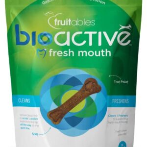 Fruitables Bioactive Fresh Mouth Dental Chews – Mini Size Dog Treats – Dental Treats for Dogs – Dog Dental Chews – 7.3 Ounces