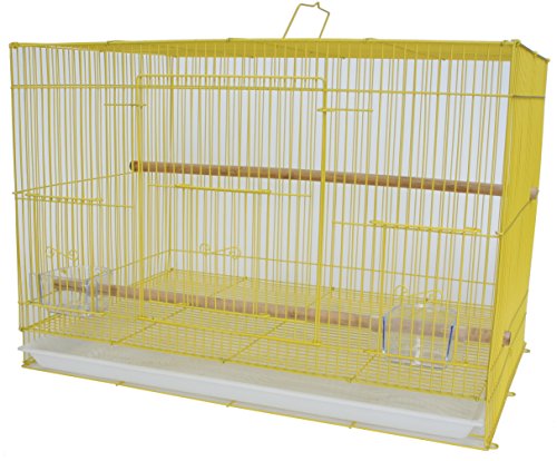 YML Small Breeding Cage, 24 x 16 x 16, Yellow