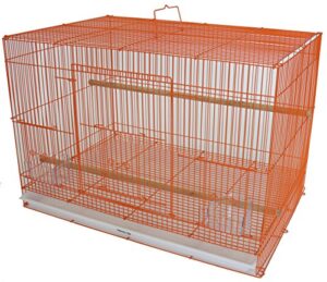 yml small breeding cage, 24 x 16 x 16, orange
