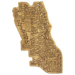 totally bamboo chicago city life cutting board, 7-7/8" x 15-3/4"