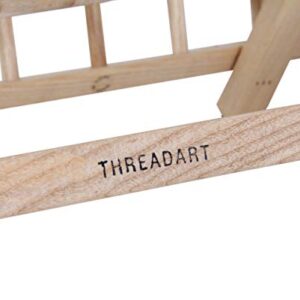 Threadart 66 Large Spool Cone Wood Thread Rack | Made of Hardwood, Sturdy, Freestanding or Wall Mount | For Sewing, Embroidery, Quilting, and Specialty Thread Storage