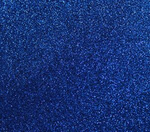 chunky glitter stardust crafting sparkle faux leather shiny 3d fabric for hair bows, hair clips & bag, pouch, earring /54" w/by the yard (royal blue)