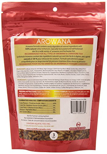 Northfin Food Arowana Formula Sticks 250 Gram Package