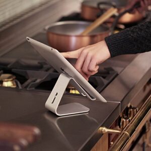 elago P2 Stand [Rose Gold] - [Premium Aluminum][Ergonomic Angle][Cable Management] - for iPad and Tablet PC