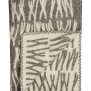 Roros Tweed Designer 100% Norwegian Wool Throw Blanket in Many Patterns (Naturpledd in Knytte)