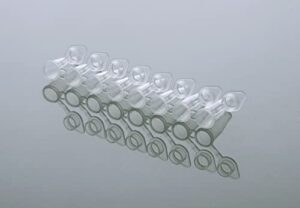 nest scientific 404001 polypropylene pcr 8-strip tubes, individual attached flat caps, 0.2 ml, clear, 120 per pack, 1200 per case (pack of 1200)