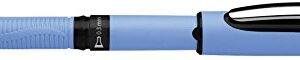 Schneider One Hybrid N Rollerball Pen, 0.3 mm Hybrid Needle Tip, Light Blue Barrel, Black Ink, Box of 10 Pens (183401)