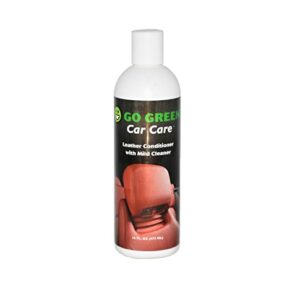 Go Green Leather Conditioner – Organic, 3 in 1 Leather Care, Cleans, Protects and Restores Your Leather, Unleash The Power of Coconut on Your Leather, Perfect for Auto Lovers, Kids and Pet Safe