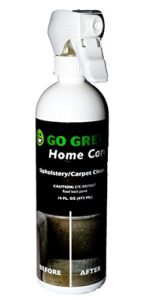 go green upholstery/carpet cleaner - organic 3 in 1 cleans eliminates odor and protects, unleash the power of citrus to get out even the toughest stains, great christmas gift made in the us