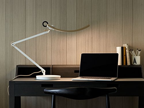 BenQ eReading LED Desk Lamp/ Task Lamp/ Swing Arm Lamp: Eye-Care, Auto-Dimming, CRI 95, 13 Color Temperatures, 35” Wide Illumination for Home Office, Bedroom, Living Room (Gold)