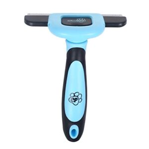 pet grooming dog & cat brush for shedding, effective for long & short hair pet grooming tool, reduces dogs and cats shedding hair by more than 95%, the professional deshedding tool