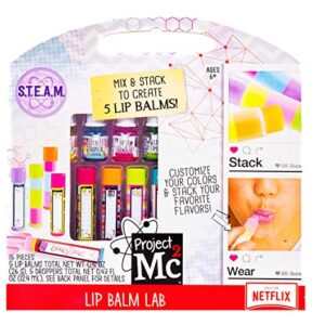 Project MC2 Create Your Own Lip Balm Lab, At-Home STEM Kits For Kids Age 6 And Up, Makeup Kits, DIY Lip Balm, Activities for Birthday Parties, Sleepovers