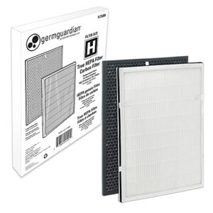 germ guardian flt9200 true hepa genuine air purifier replacement filter h, and carbon combo pack, for germguardian ac9200