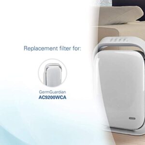 Germ Guardian FLT9200 True HEPA Genuine Air Purifier Replacement Filter H, and Carbon Combo Pack, for GermGuardian AC9200