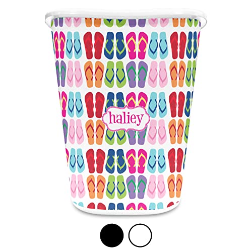 RNK Shops Flipflop Waste Basket - Single Sided (White) (Personalized)