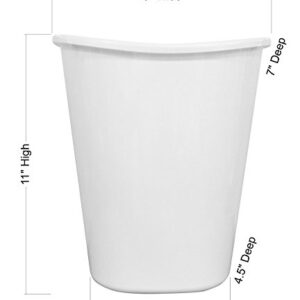 RNK Shops Flipflop Waste Basket - Single Sided (White) (Personalized)