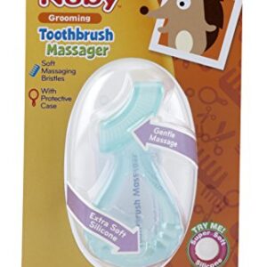 Nuby Silicone Gum Massager, Colors May Vary, 5"