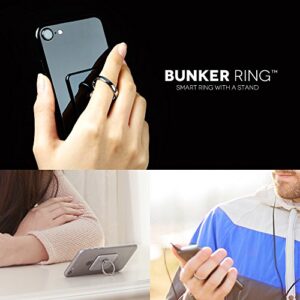 Bunker Ring Essentials BUESMI Bunker Ring Holds iPhone, iPad, iPod, Galaxy, Xperia, Smartphone, Tablet PC with One Finger, Drop Prevention, Stand Function (Mint)