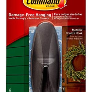 Command Designer, Large, 1-Hook (17083BZ-AWES), Outdoor-Metallic Bronze