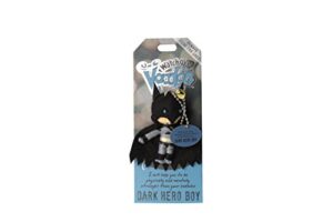 watchover voodoo - string voodoo doll keychain – novelty voodoo doll for bag, luggage or car mirror - dark hero boy voodoo keychain, 5 inches, navy